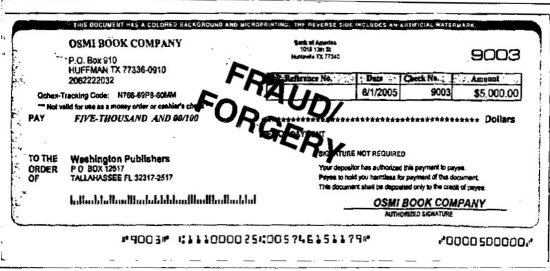 Prevent Check Fraud